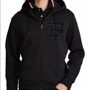 Polo Ralph Lauren Double Tech Chenille P Patch Zip up hoodie
